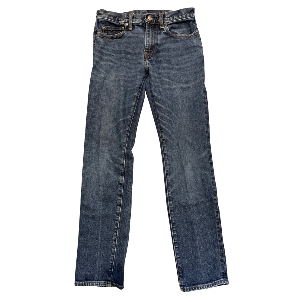 JCrew 484 Slim Fit Jeans Mens 28x30 Kurabo Premium Japanese Denim Dark Wash Blue